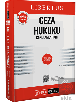 KPSS A Grubu Libertus Ceza Hukuku Konu Anlatımlı