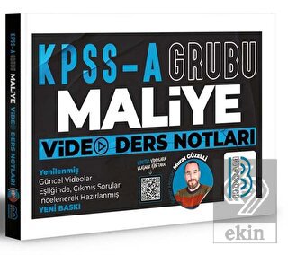 KPSS A Grubu Maliye Video Ders Notları