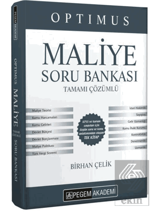 KPSS A Grubu Optimus Maliye Tamamı Çözümlü Soru Ba