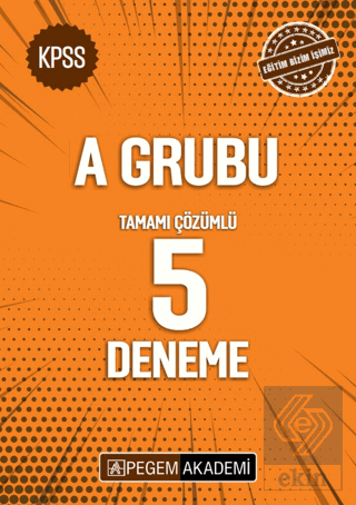 KPSS A Grubu Tamamı Çözümlü 5 Deneme