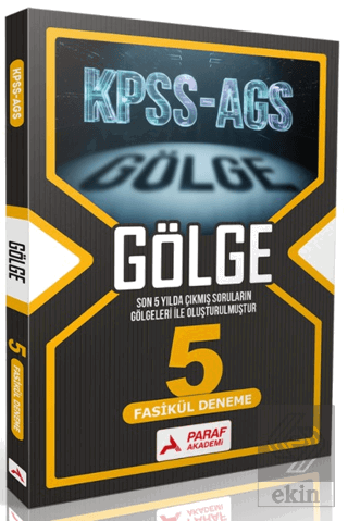 KPSS-AGS Gölge 5 Fasikül Deneme