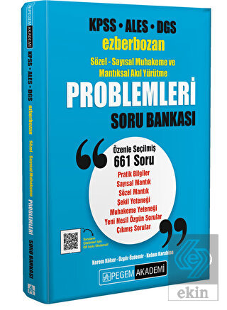 KPSS ALES DGS Ezberbozan Sözel-Sayısal Muhakeme ve