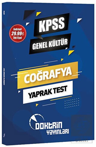 KPSS Coğrafya Yaprak Test