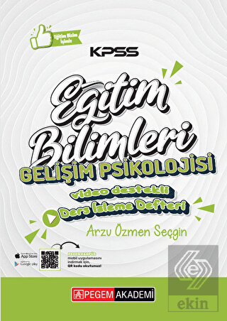 KPSS Eğitim Bilimleri Gelişim Psikolojisi Ders İzleme Defteri