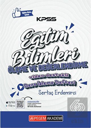 KPSS Eğitim Bilimleri Ölçme ve Değerlendirme Ders İzleme Defteri
