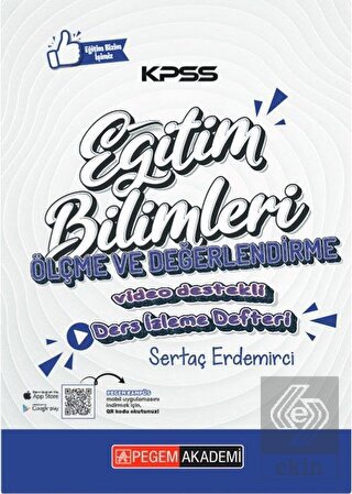 KPSS Eğitim Bilimleri Ölçme ve Değerlendirme Ders İzleme Defteri