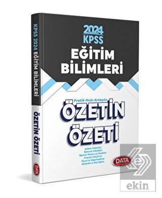 KPSS Eğitim Bilimleri Özetin Özeti Data Yayınları