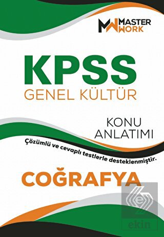 KPSS Genel Kültür Coğrafya Konu Anlatımı MasterWor