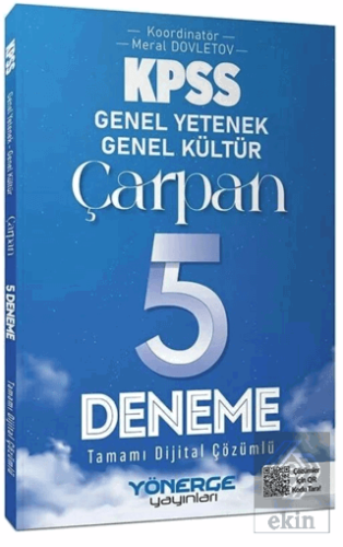 KPSS Genel Yetenek Genel Kültür Çarpan 5 Deneme Çözümlü