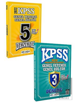 KPSS Genel Yetenek Genel Kültür Çözümlü 5 Deneme+