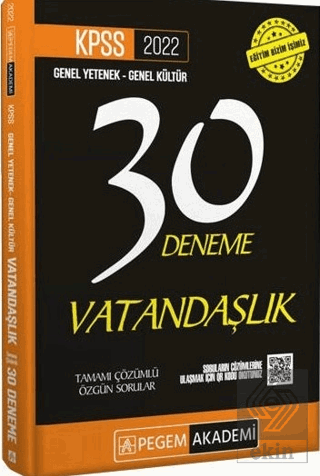 KPSS Genel Yetenek - Genel Kültür Vatandaşlık 30 D