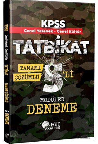 KPSS GYGK Tatbikat Çözümlü 5 Deneme Eğit Akademi