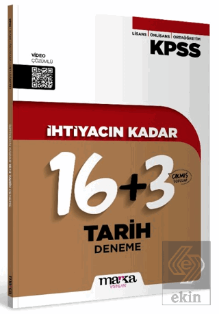 KPSS İhtiyacın Kadar Tarih 16+3 Deneme Kolektif Marka Yayınları Satın 