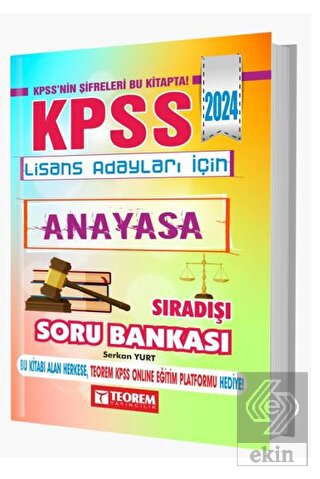 KPSS Lisans Anayasa Sıradışı Soru Bankası
