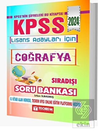 KPSS Lisans Coğrafya Sıradışı Soru Bankası