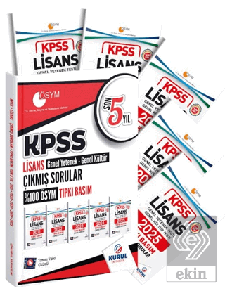 KPSS Lisans GYGK Son 5 Yıl Tıpkı Basım Çıkmış Sorular