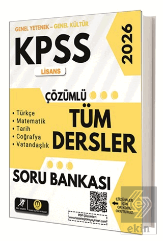 KPSS Lisans Tüm Dersler Çözümlü Soru Bankası