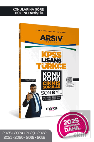KPSS Lisans Türkçe Konu Konu Çıkmış Sorular Son 8 yıl Çıkmış Sorular (2025 Dahil)