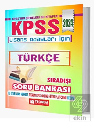 KPSS Lisans Türkçe Sıradışı Soru Bankası