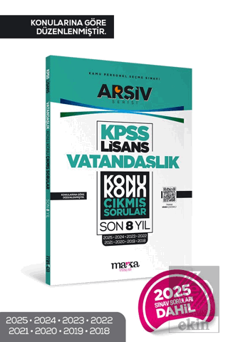 KPSS Lisans Vatandaşlık Konu Konu Çıkmış Sorular Son 8 Yıl Çıkmış Sorular (2025 Dahil)