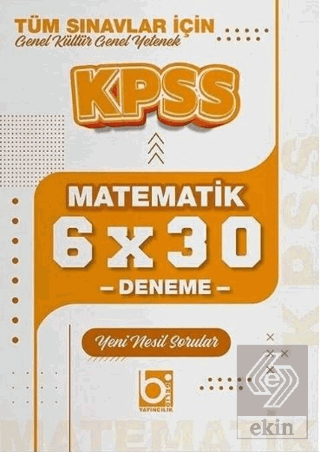 KPSS Matematik 6x30 Deneme