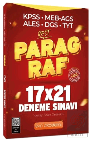 KPSS MEB-AGS ALES DGS TYT Paragraf REST 17x21 Deneme Çözümlü