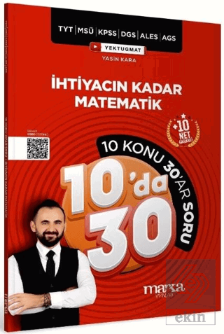 KPSS MEB-AGS YKS TYT MSÜ DGS ALES İhtiyacın Kadar Matematik 10 da 30 K