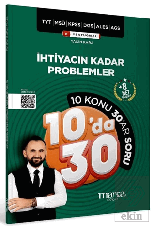 KPSS MEB-AGS YKS TYT MSÜ DGS ALES İhtiyacın Kadar Problemler Kampı 10 