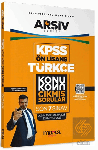 KPSS Ön Lisans Türkçe Konu Konu Çıkmış Sorular Son 7 Sınav Çıkmış Sorular (2024 Dahil)