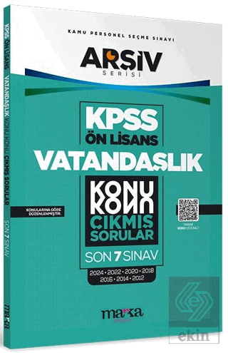 KPSS Ön Lisans Vatandaşlık Konu Konu Çıkmış Sorular Son 7 Sınav (2024 Dahil)