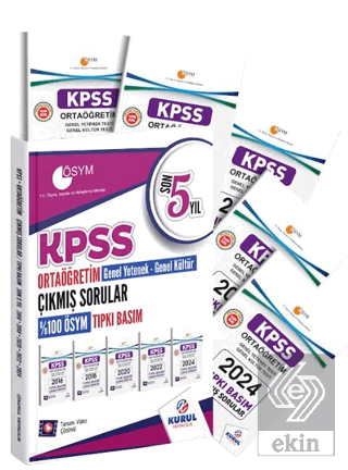 KPSS Ortaöğretim GYGK Son 5 Yıl Tıpkı Basım Çıkmış Sorular