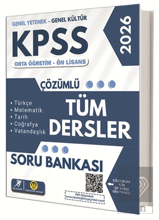 KPSS Ortaöğretim Ön Lisans Tüm Dersler Soru Bankası
