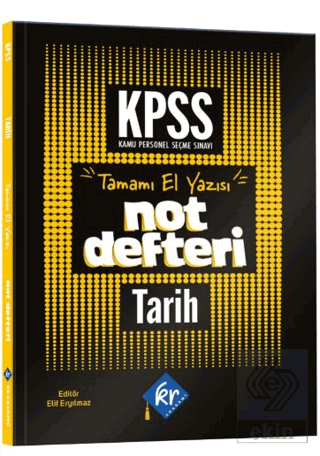 KPSS Tarih Konu Anlatımlı Not Defteri Kolektif KR Akademi Yayınları Sa