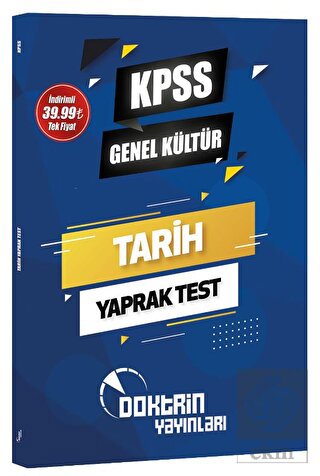 KPSS Tarih Yaprak Test