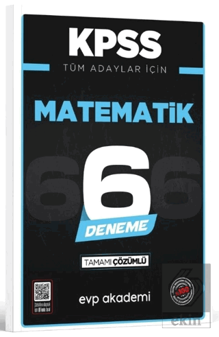 KPSS Tüm Adaylar İçin Matematik 6 Deneme Tamamı Çözümlü
