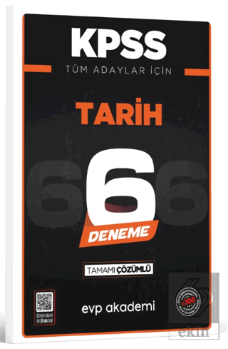 KPSS Tüm Adaylar İçin Tarih 6 Deneme Tamamı Çözümlü