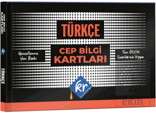 KPSS Türkçe Cep Bilgi Kartları Kolektif KR Akademi Yayınları Satın Al 