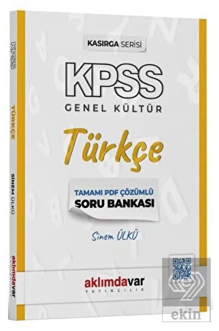 KPSS Türkçe Kasırga Soru Bankası PDF Çözümlü