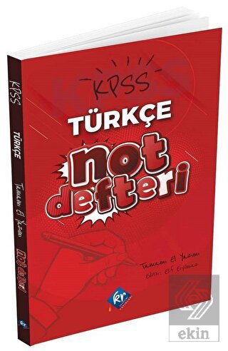 KPSS Türkçe Konu Anlatımlı Not Defteri