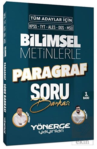 2023 KPSS TYT ALES DGS MSÜ Bilimsel Metinlerle Par