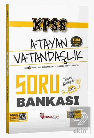 KPSS Vatandaşlık Atayan Soru Bankası Çözümlü