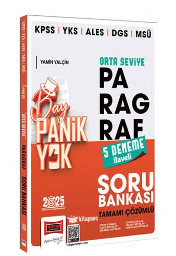 KPSS YKS ALES DGS MSÜ Tamamı Çözümlü Panik Yok Orta Seviye Paragraf So