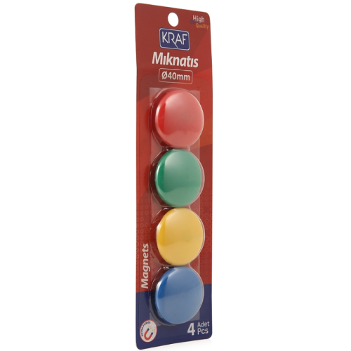 Kraf 504G Blisterli Mıknatıs 40mm 4 Lü