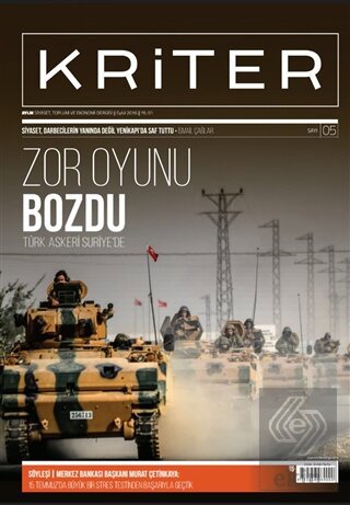 Kriter Aylık Siyaset Toplum ve Ekonomi Dergisi Say