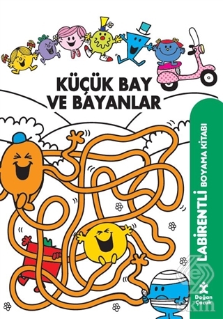 Küçük Bay ve Bayanlar Labirentli Boyama Kitabı