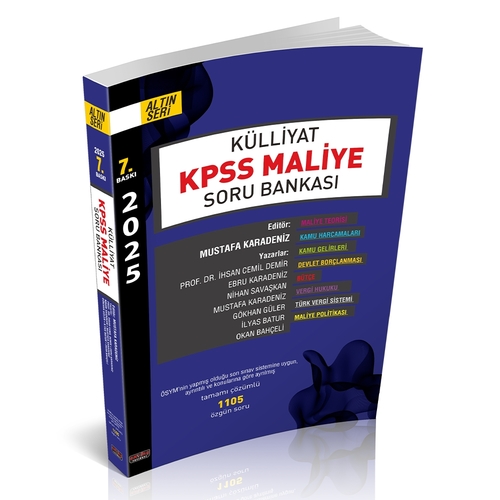 KÜLLİYAT KPSS Maliye Soru Bankası Savaş Yayınları 2025