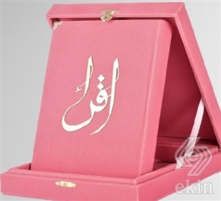 Kur'an-ı Kerim (Hafız Boy-Kadife Kutulu Pembe Renk