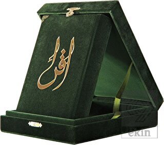 Kur'an-ı Kerim (Hafız Boy-Kadife Kutulu Yeşil Renk