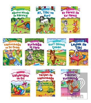 La Fontaine Masalları (10 Kitap Takım - Büyük Boy)