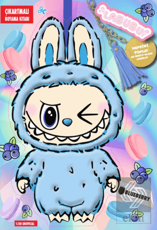 Labubu Blueberry Çılgın Koleksiyon – Çıkartmalı Boyama Kitabı